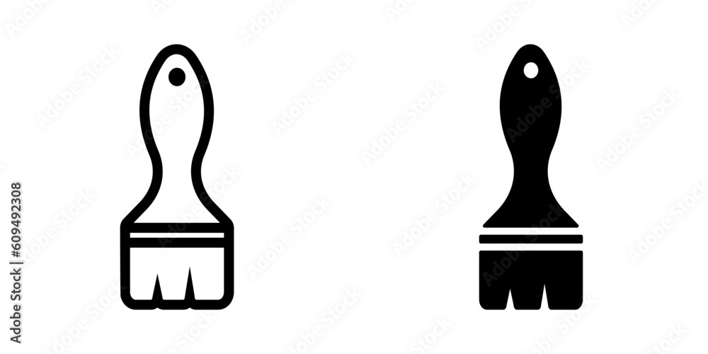 Brush icon. sign for mobile concept and web design. vector illustration Brush icon. sign for mobile concept and web design. vector illustration