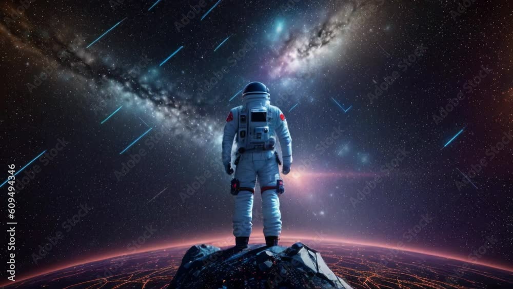 Сyber space concept of glowing astral body silhouette neural network AI generated art