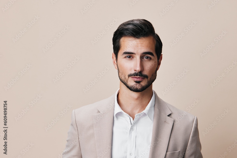 beige man suit happy business smiling businessman copyspace office portrait handsome beige man suit happy business smiling businessman copyspace office portrait handsome