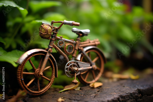 Bike Cycling Bicycle Summer Travel Adventure Scenery on Active Vacation with Fun Outdoor Sports Backpacking Camping Mountains Adrenaline Vintage Riding Vehicle Ride Wheel Transport Generative AI