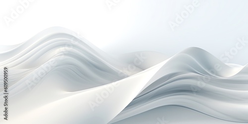 White grey smooth wallpaper, illustration for product presentation template, copy space background. Ai generative