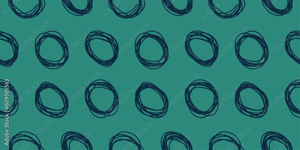 Hand drawn circles. Repeating circles drawn with a marker. Vector pattern for design and decoration, on a seamless surface. Seamless repeating pattern. Hand drawn circles. Repeating circles drawn with a marker. Vector pattern for design and decoration, on a seamless surface. Seamless repeating pattern.