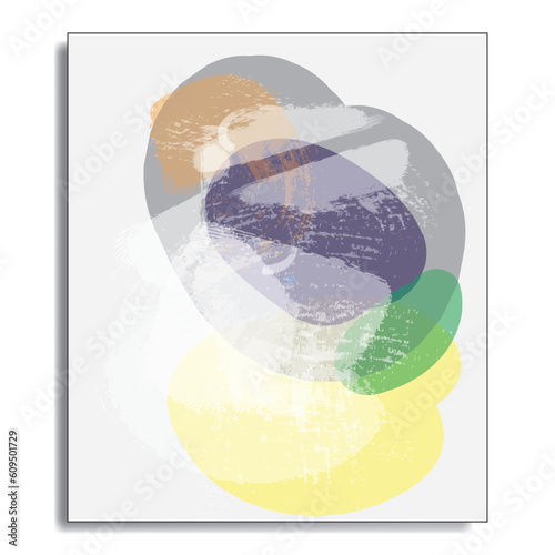 Water color digital abstract painting