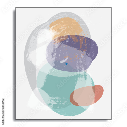 Water color digital abstract painting
