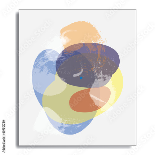 Water color digital abstract painting