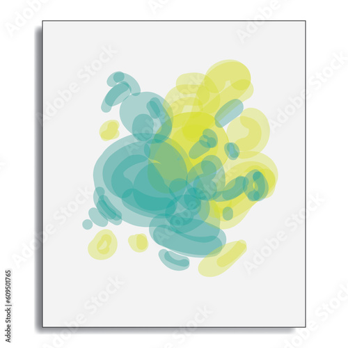 Water color digital abstract painting