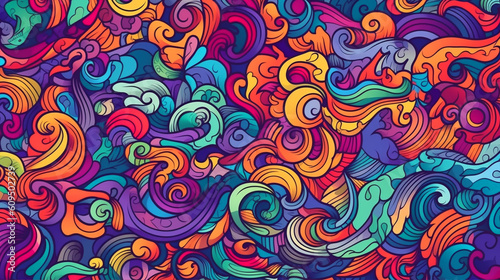 abstract multicolored elements wallpaper, generative ai