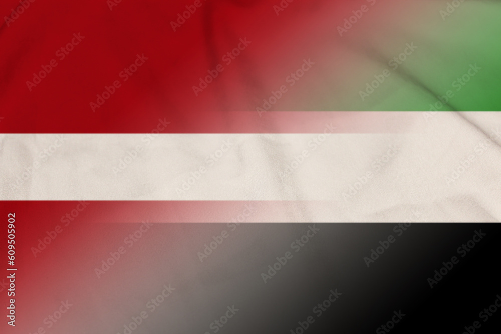 Latvia and UAE government flag transborder contract ARE LVA Latvia and UAE government flag transborder contract ARE LVA