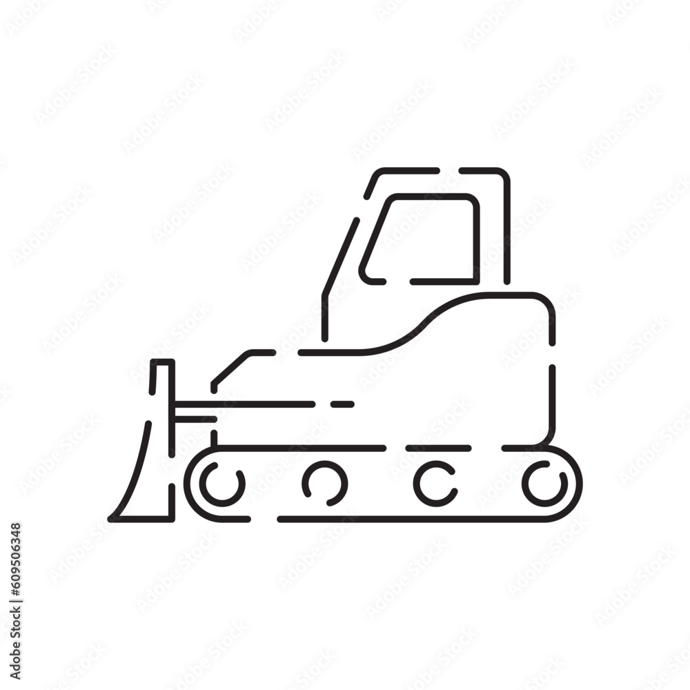 Naklejka premium Mining Industry line icon. Different kinds enterprise, coal extraction of minerals in the mine and surface thin line design. linear symbols collection