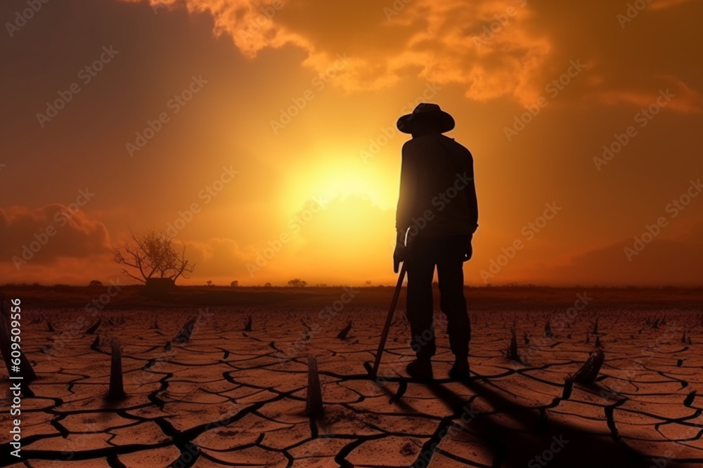Drought, the problem of the future of the water scarcity, heat