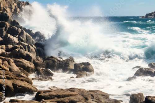 Surfing Swimming and Sea Travel Exploration in the Serene Waters of Honolulu Hawaii Gold Coast Sea Water Sport Surfer Windsurfing Kitesurfing Vacation Ocean Water Nature Landscape Beach Generative AI