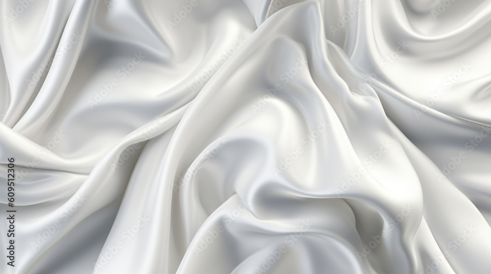Obraz premium White latex fabric. Highly defined latex texture. AI generated imagen. 