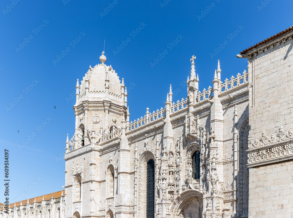 The Church Tower at Santa Maria at Belem, Lisbon a Unesco World Heritage site.
