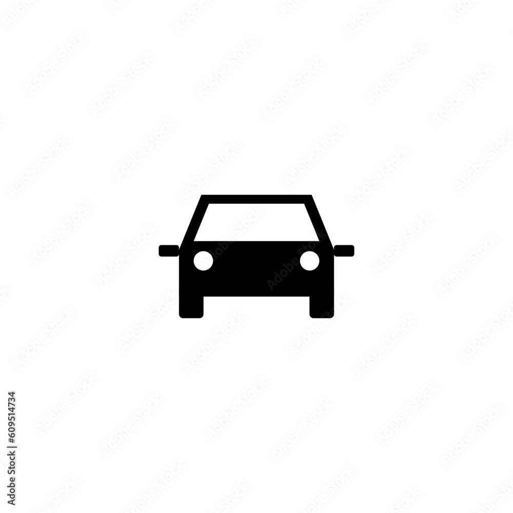 Car icon, simple vector, perfect illustration, car front line, car GPS, car sign and symbol