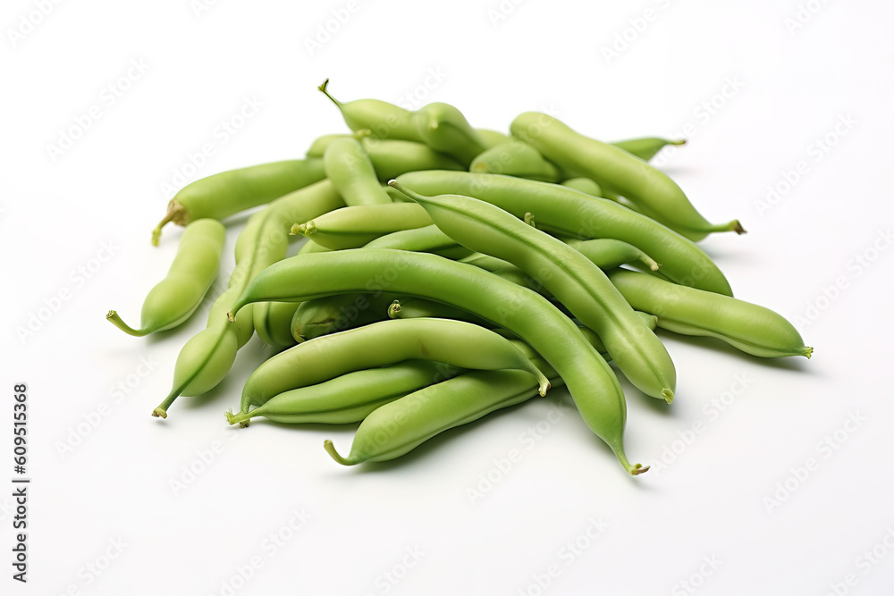 green beans isolated on white background generative ai green beans isolated on white background generative ai