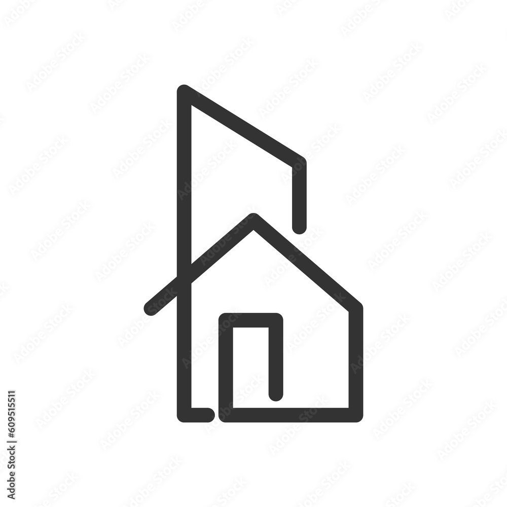 house logo template. Icon Illustration Brand Identity. Isolated and flat illustration. Vector graphic house logo template. Icon Illustration Brand Identity. Isolated and flat illustration. Vector graphic