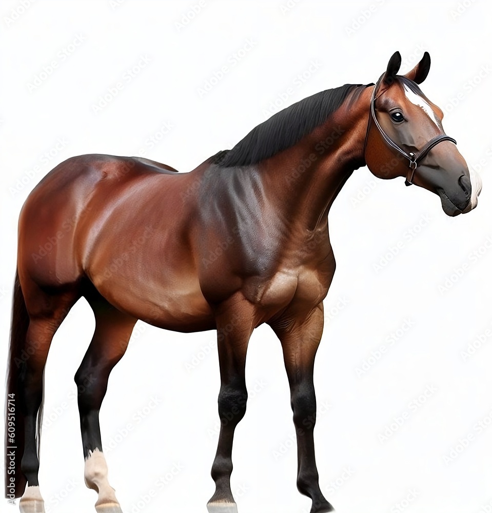 Obraz premium Horse White Backgrounds