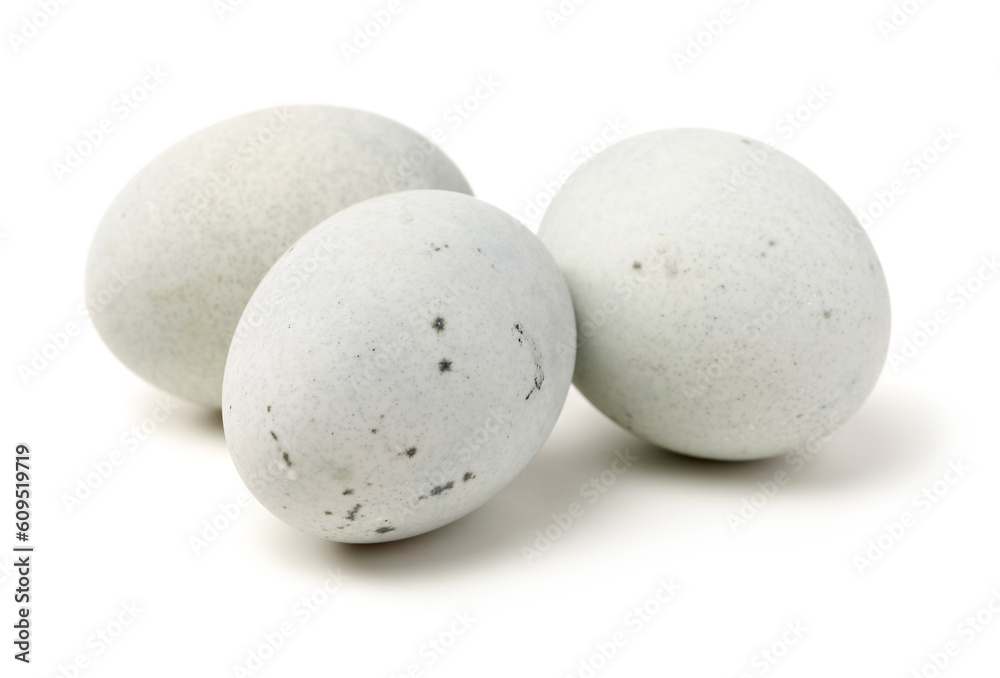 preserved duck eggs on white background
preserved duck eggs on white background