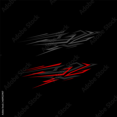 vector design background decal modern black car body wrap body.