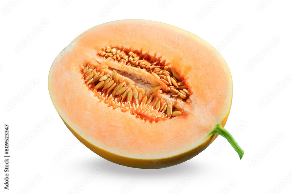 Golden Melon isolated on white background.