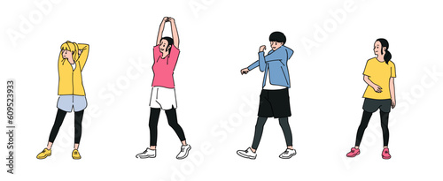 人物 おしゃれイラスト素材