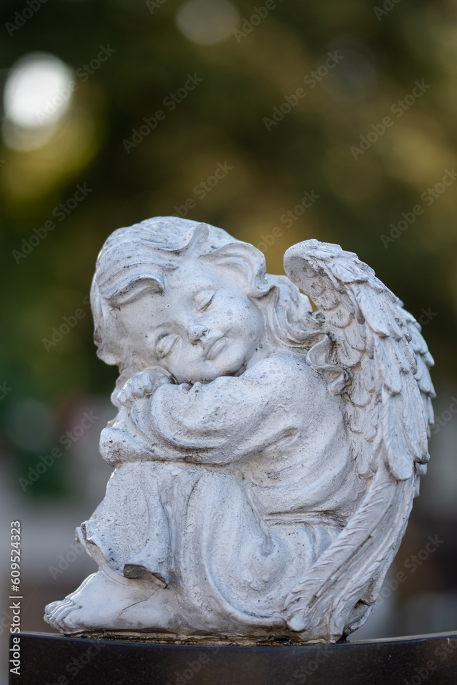  Angel statue in cemetery,Bistrita, Romania,2021