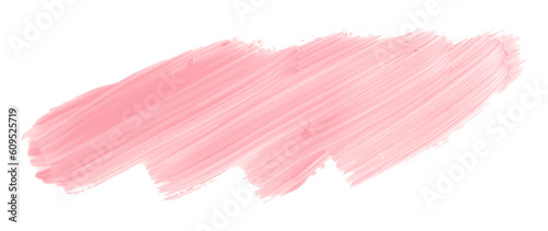 Shiny pink brush watercolor painting isolated on transparent background. watercolor png