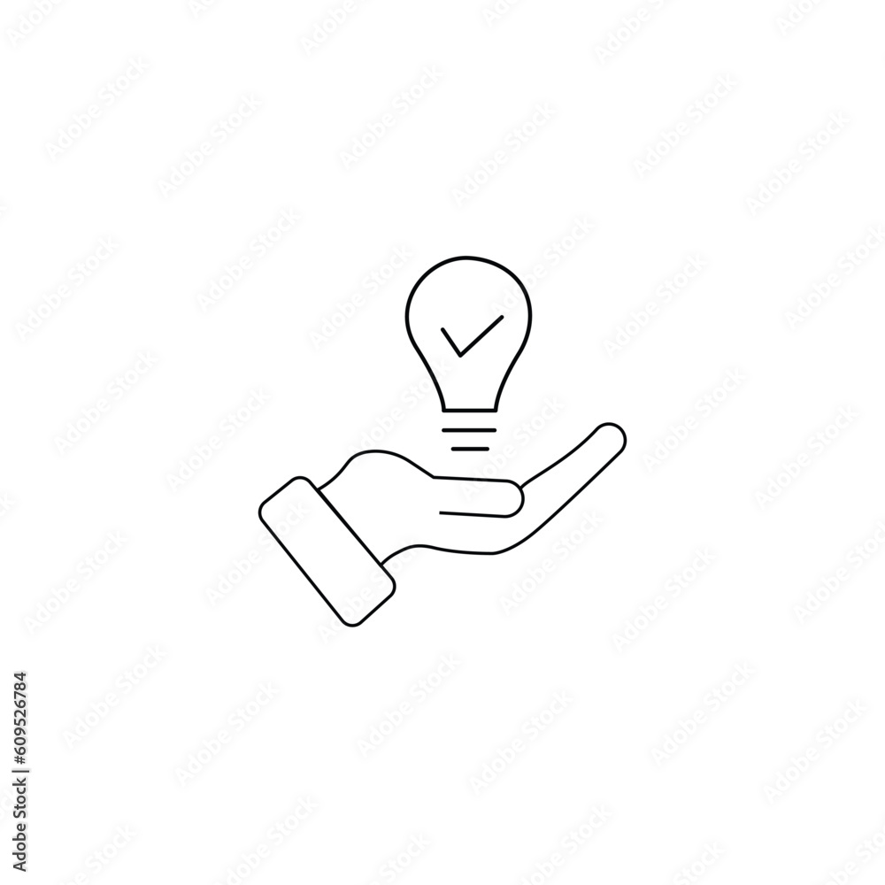 Hand and a lamp icon, Propose brilliant idea, Suggest, offer, present new idea,solution, plan Hand and a lamp icon, Propose brilliant idea, Suggest, offer, present new idea,solution, plan