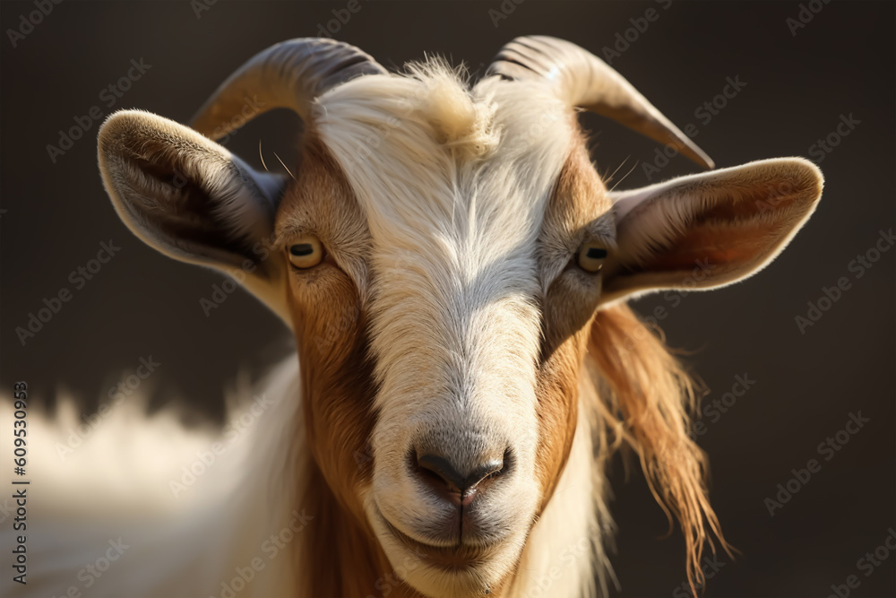Fototapeta premium goat photo. Eid ul adha concept. Generative ai