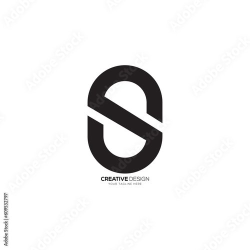 Creative letter S unique shape modern monogram logo. S logo