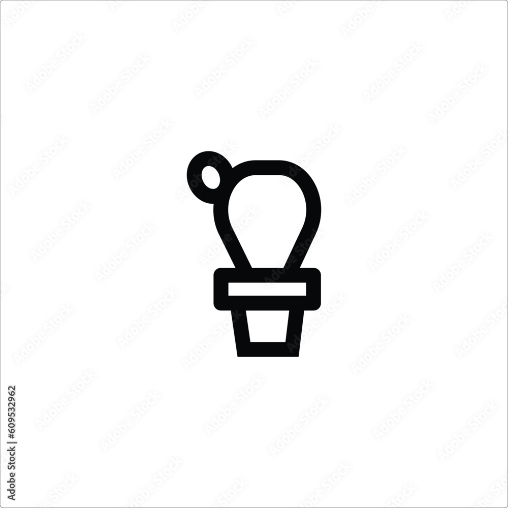 cactus plant icon sign symbol vector illustration on white background. cactus plant icon sign symbol vector illustration on white background.