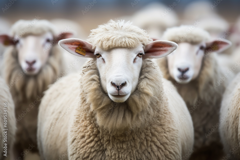 sheep photo. Eid ul adha concept. Generative ai