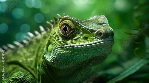 Lizard, Wild Life Animal national geographic, Close up - AI Generative photo
