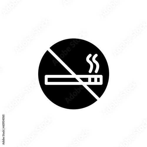 No Smoking Cigarette Solid Icon