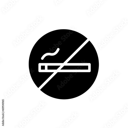 No Smoking Cigarette Solid Icon