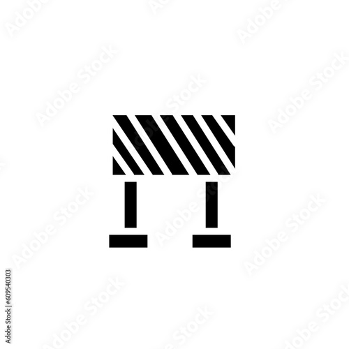 Road Barrier Signaling Solid Icon