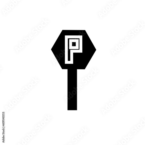 Sign Parking Space Solid Icon