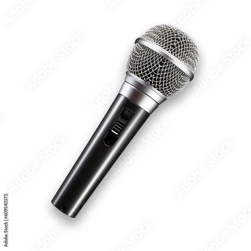 Wireless microphone isolated on white background. high quality mic on transparent background