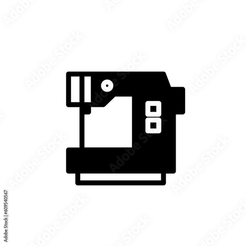 Fototapeta Naklejka Na Ścianę i Meble -  Electronic Machine Sewing Solid Icon