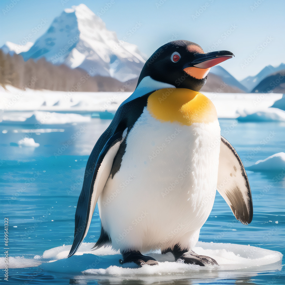 Obraz premium penguin in polar regions