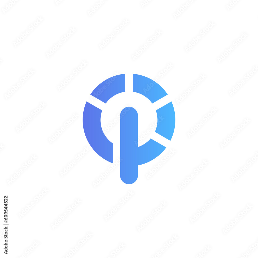 vector monogram logo initial letter O and P. on off power illustration. vector monogram logo initial letter O and P. on off power illustration.