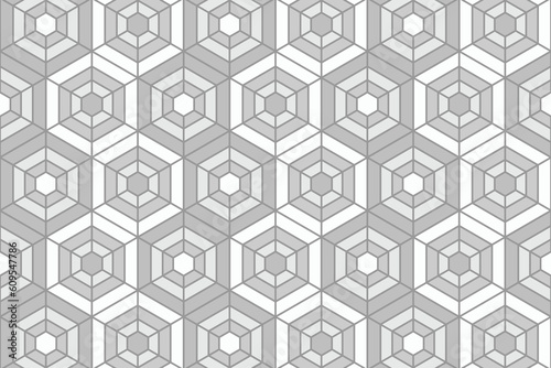 white abstract background with modern and hexagon pattern
