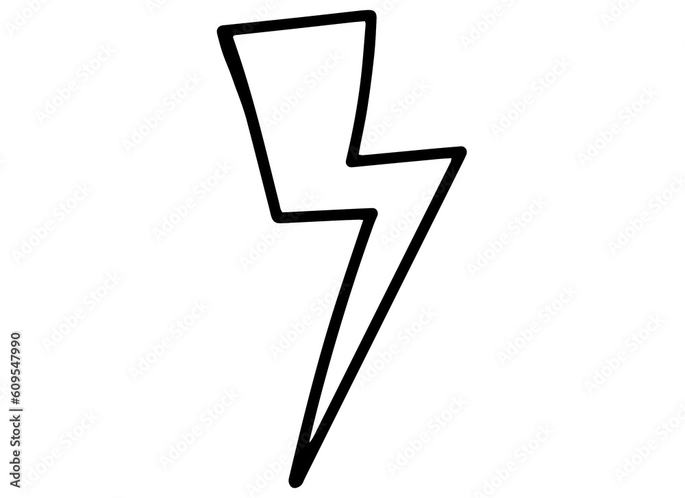 Printable Coloring Page for Kids. Black and White Lightning Bolt Isolated Illustration. Coloring ... Printable Coloring Page for Kids. Black and White Lightning Bolt Isolated Illustration. Coloring ...
