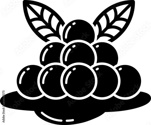 Black tapioca balls, Icon.
