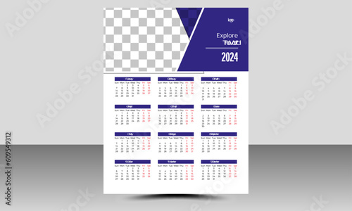 Modern calendar 2024