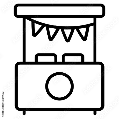 Summer Festival line icon