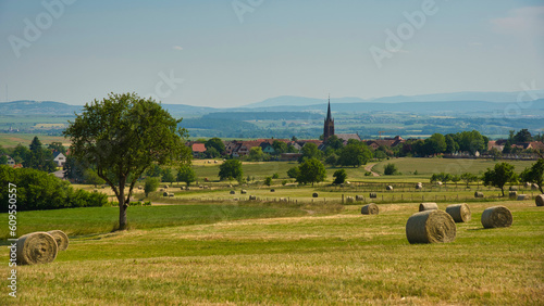 Landschaft am Bastberg bei Bouxwiller im Elsass photo