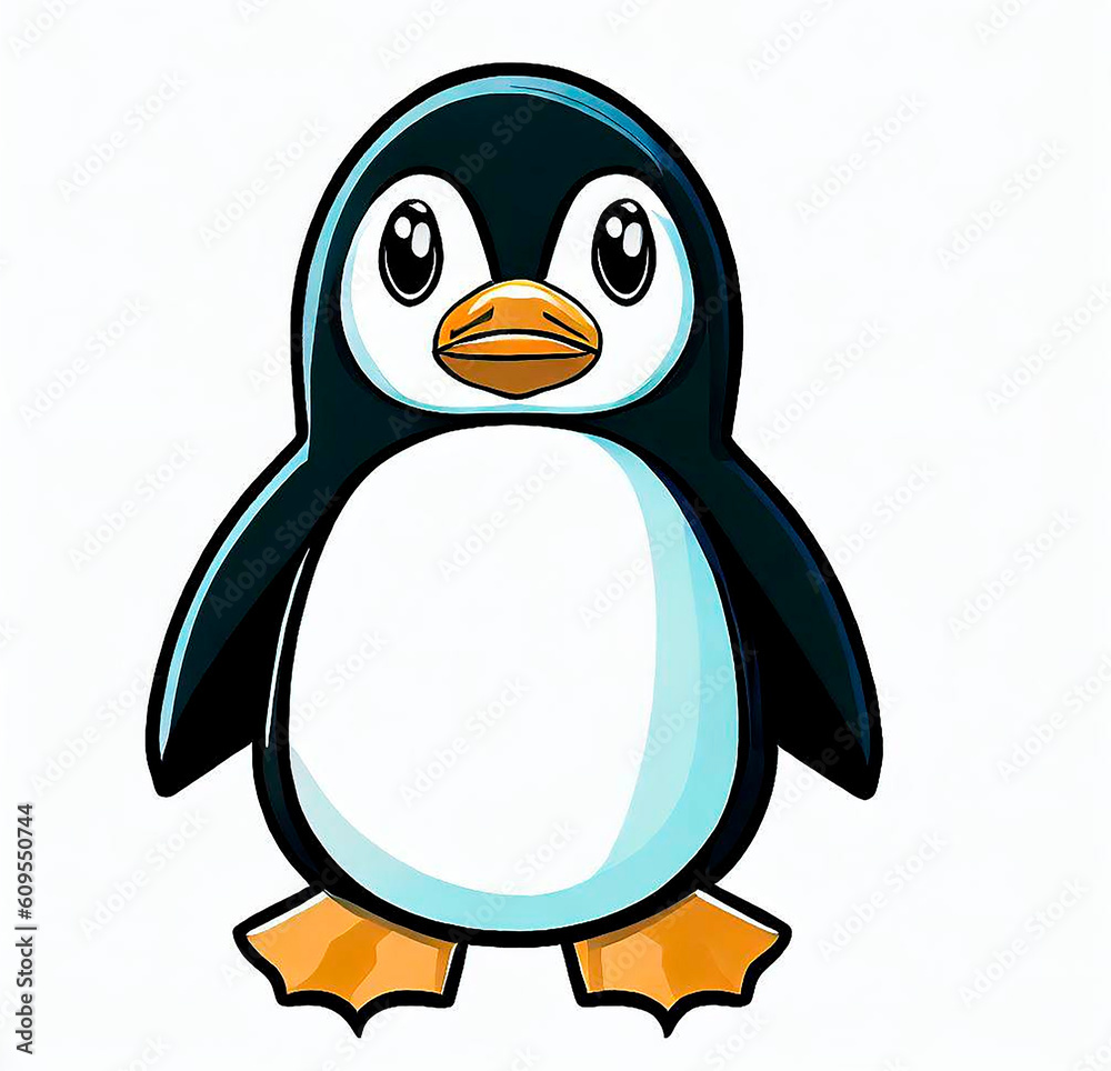 Obraz premium penguin on the snow