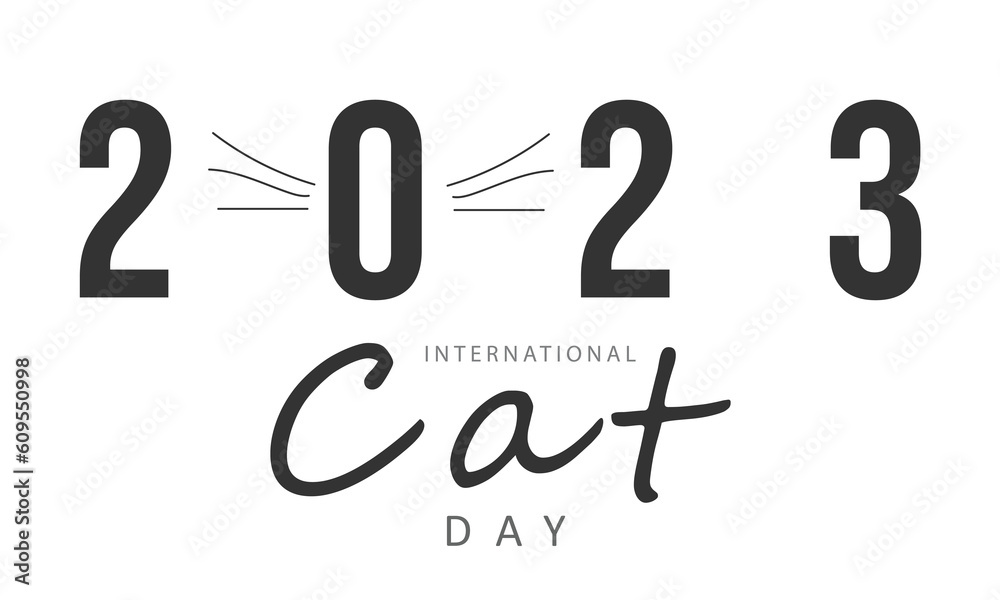 International Cat Day. background, banner, card, poster, template. Vector illustration. International Cat Day. background, banner, card, poster, template. Vector illustration.