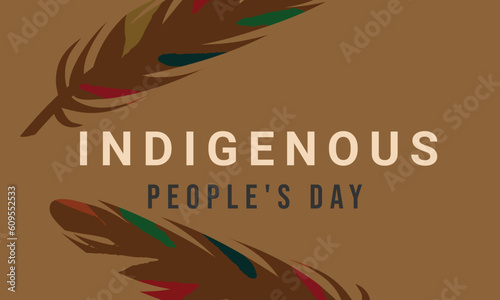 Indigenous Peoples Day. background, banner, card, poster, template. Vector illustration.